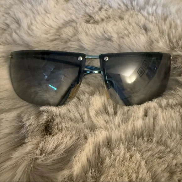 GUCCI | Vintage 90’s Sunglasses Black Teal in Amazing Condition with case - Picture 3 of 10